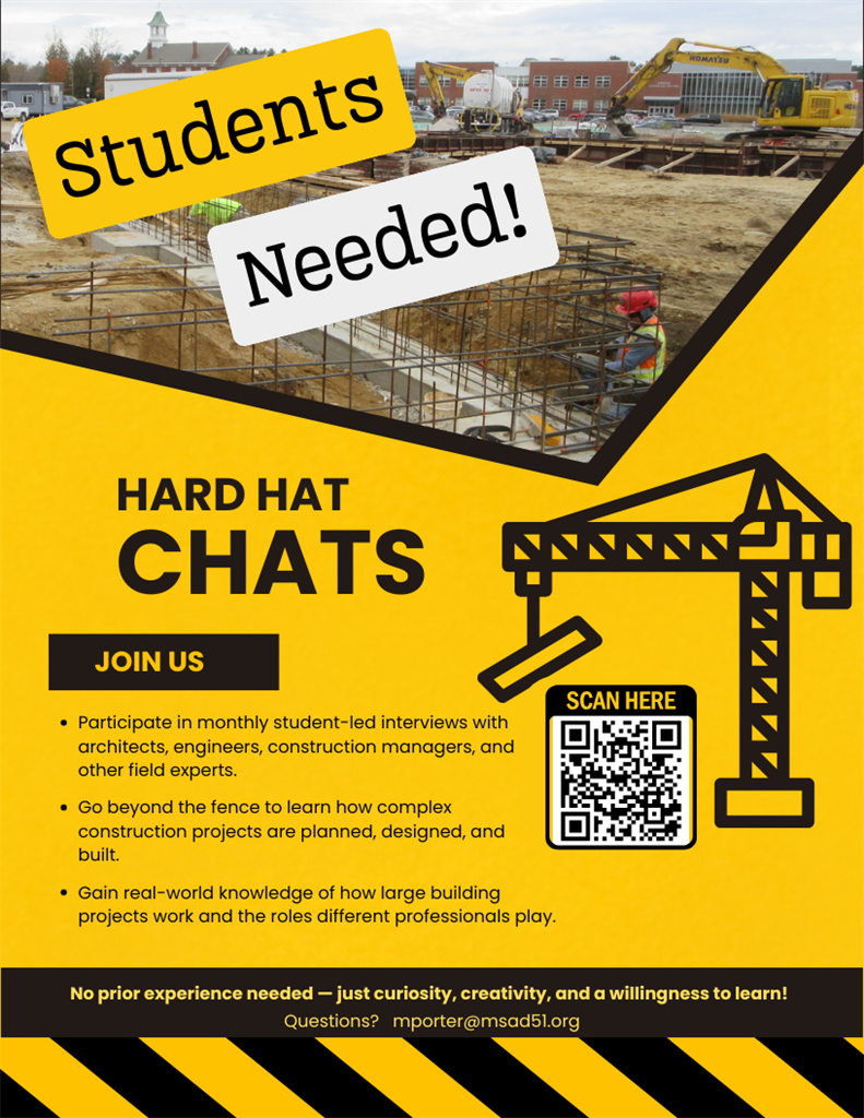 Hard Hat Chats flyer