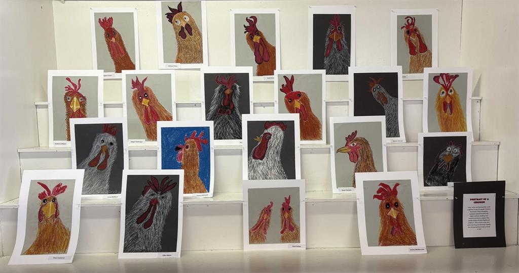 GMS 5th graders artwork at the cumberland fair