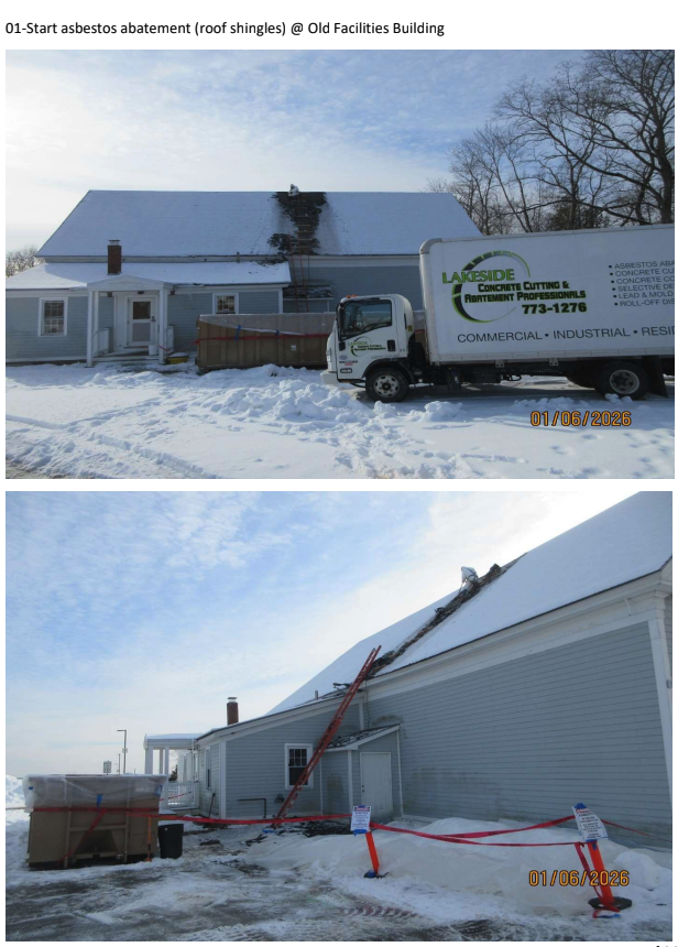 abatement of old maintenance building