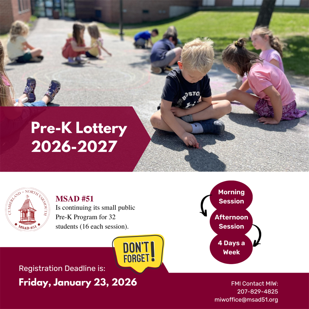PreK lottery flyer
