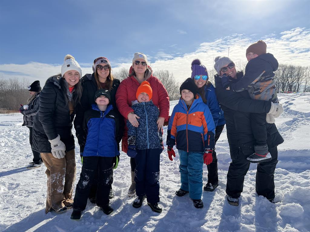 MIW winter special olympics students