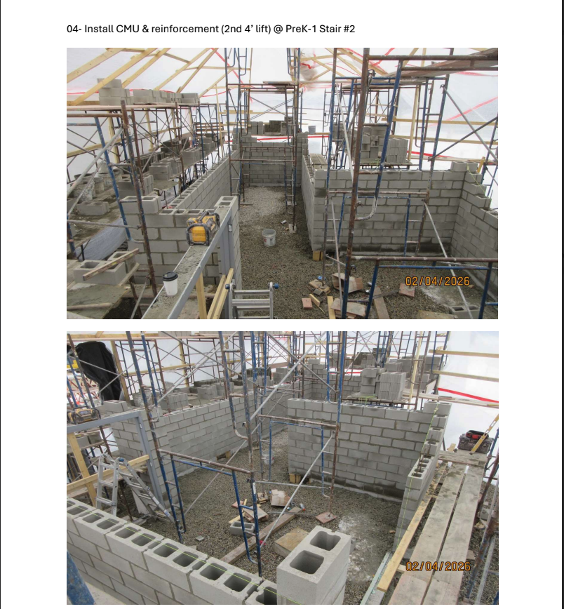 construction project update