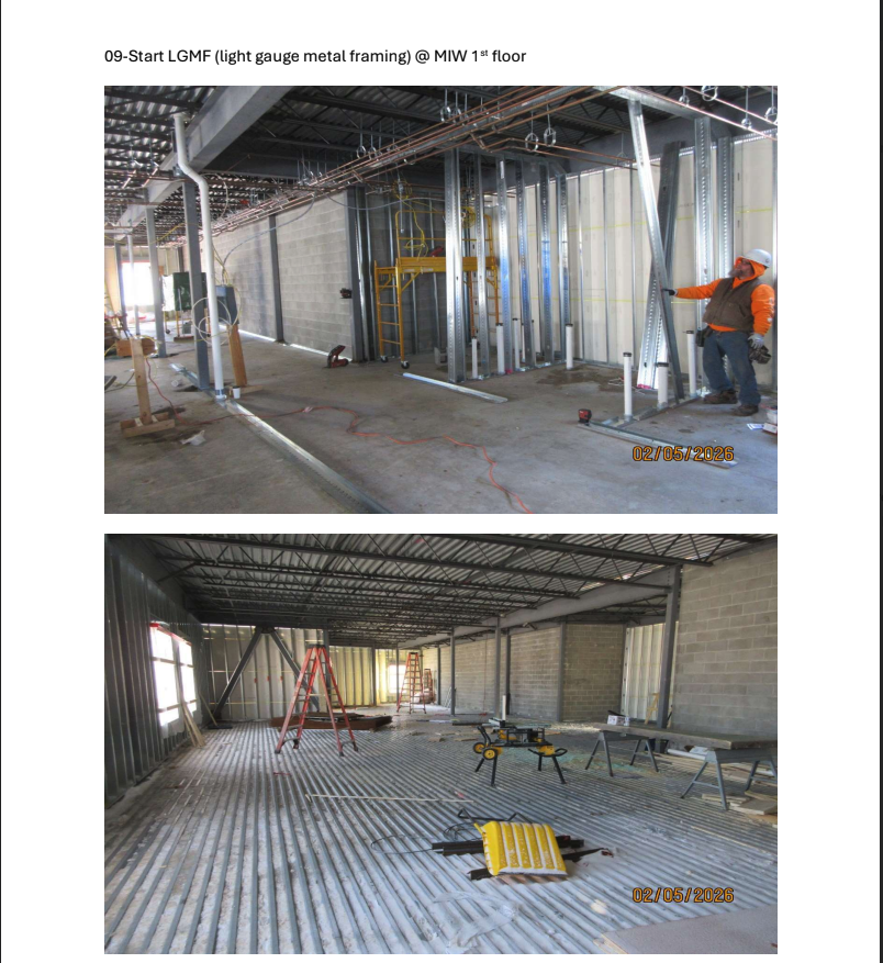 MIW addition construction