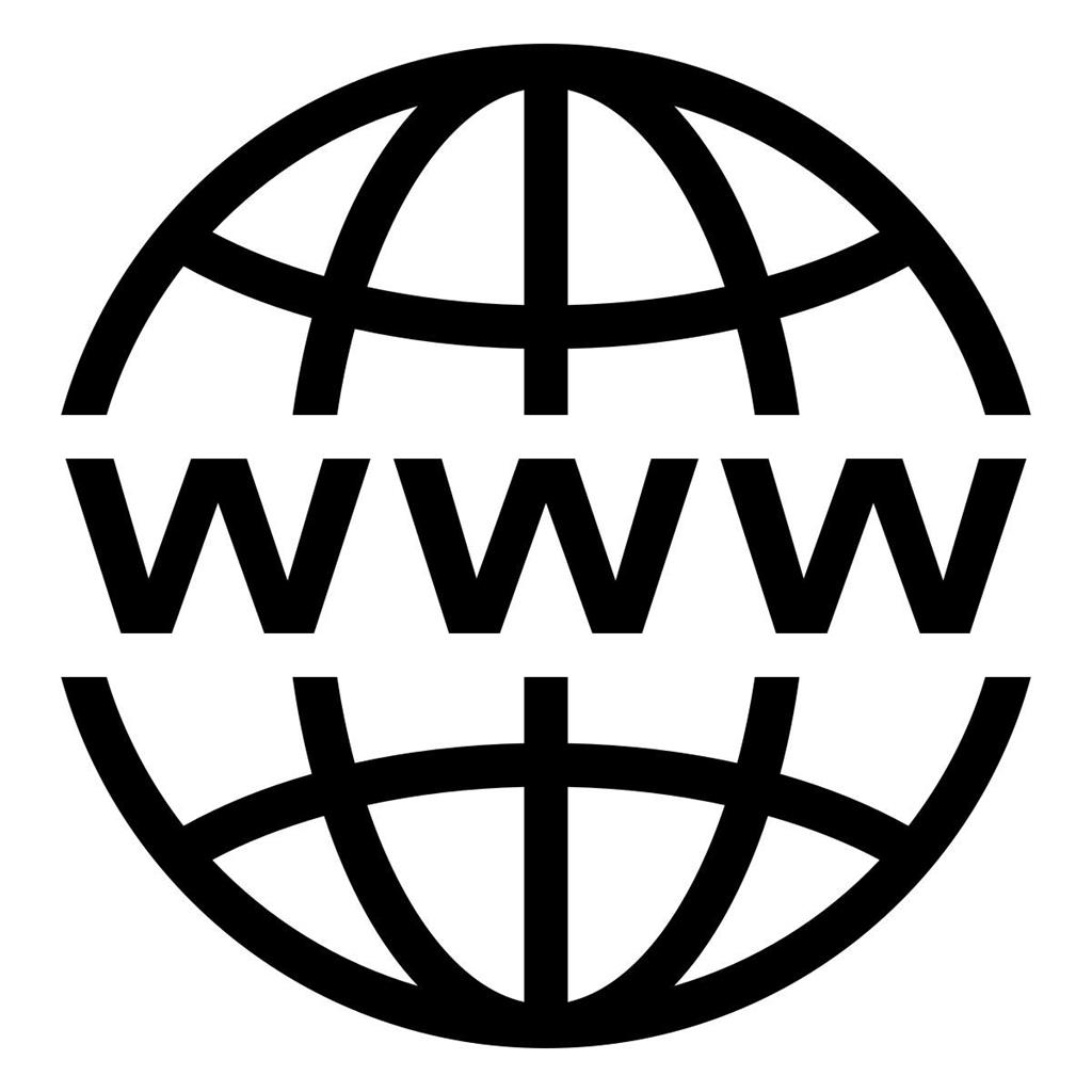Globe symbol on a white circle with maroon background