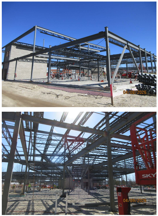 Steel framing of the PK-1 school "The Small School"