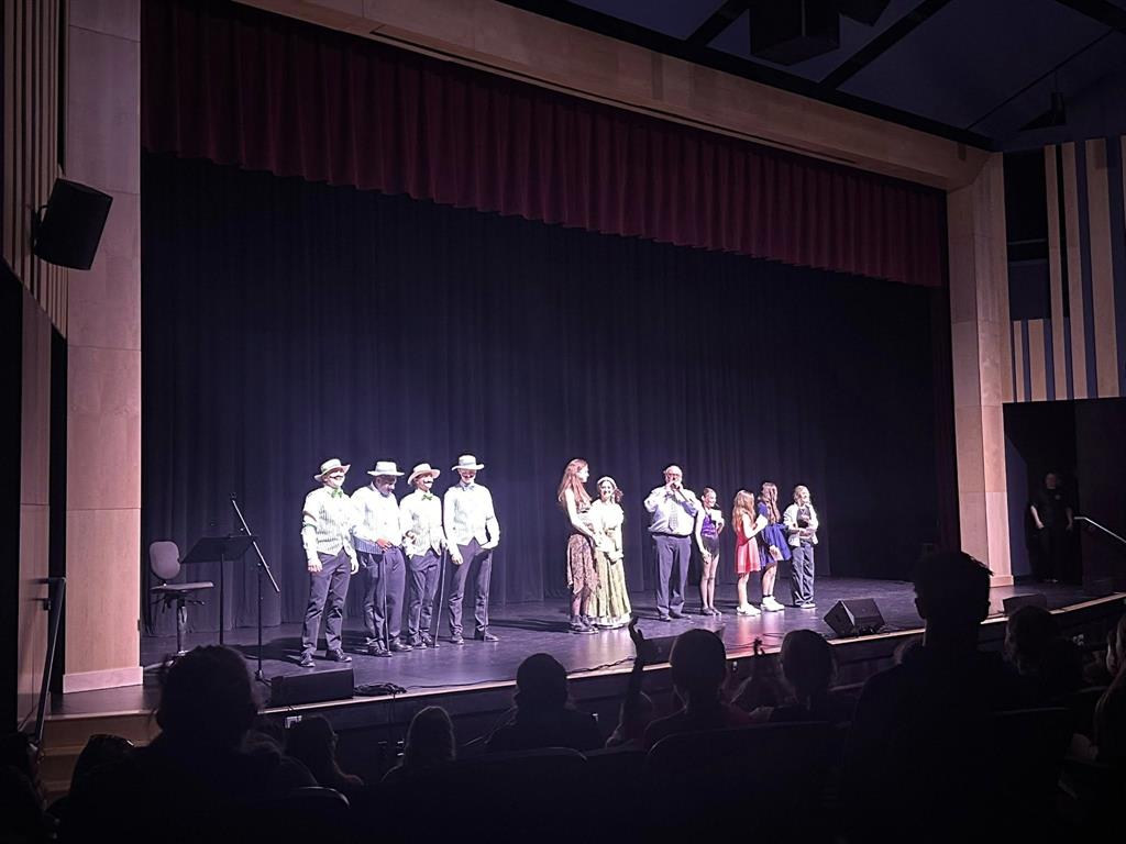 Finalists standing on stage at Greely's Got Talent