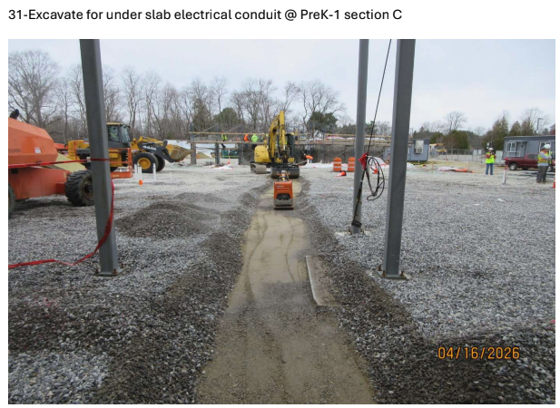 Under slab electrical conduit