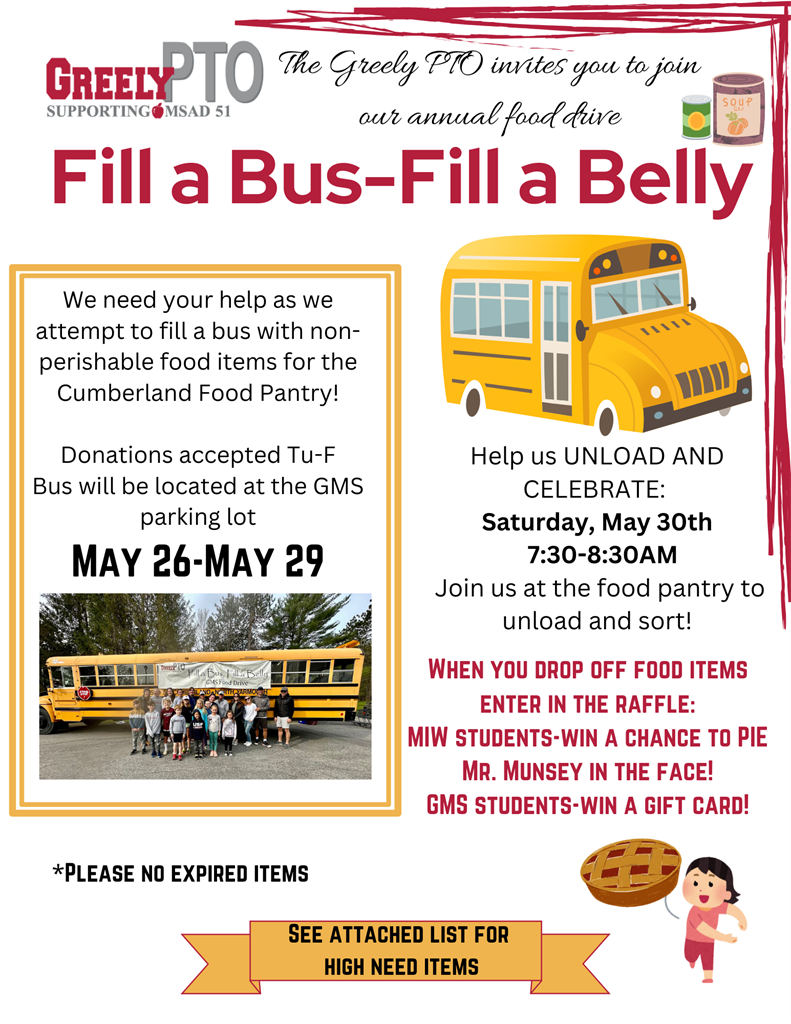 fill a bus fill a belly flyer