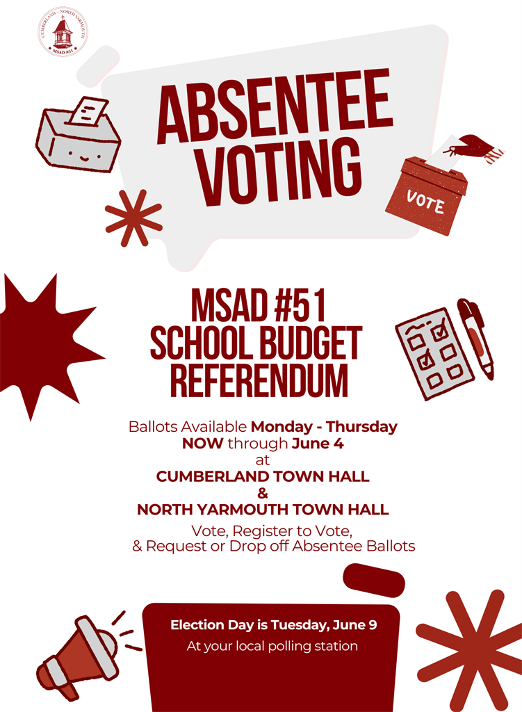 absentee voting flyer