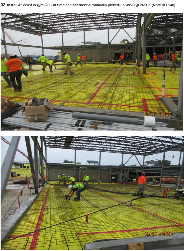 flooring going in at CSS
